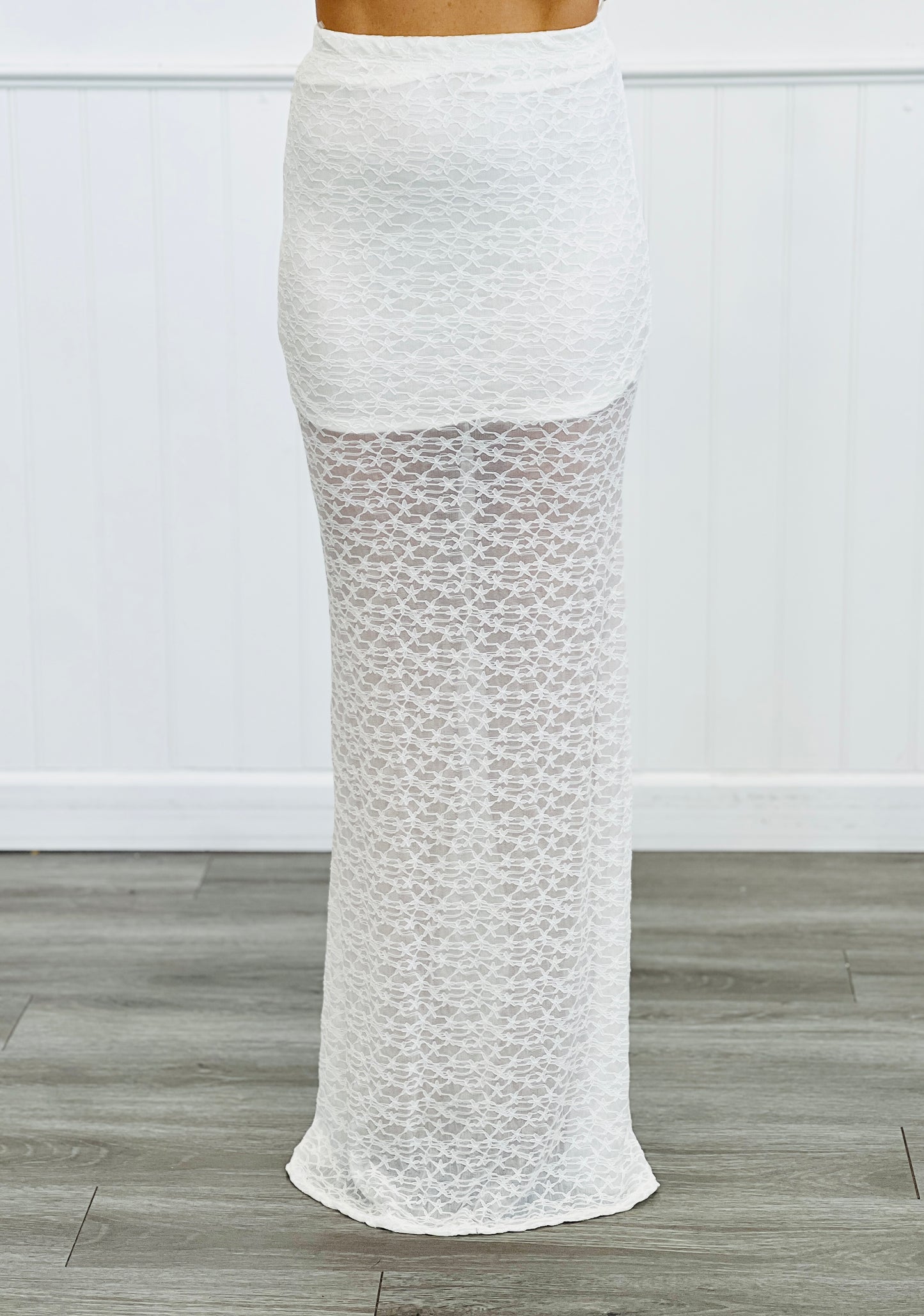 Lace Floral Maxi Skirt (Reg.)- 2 Colors