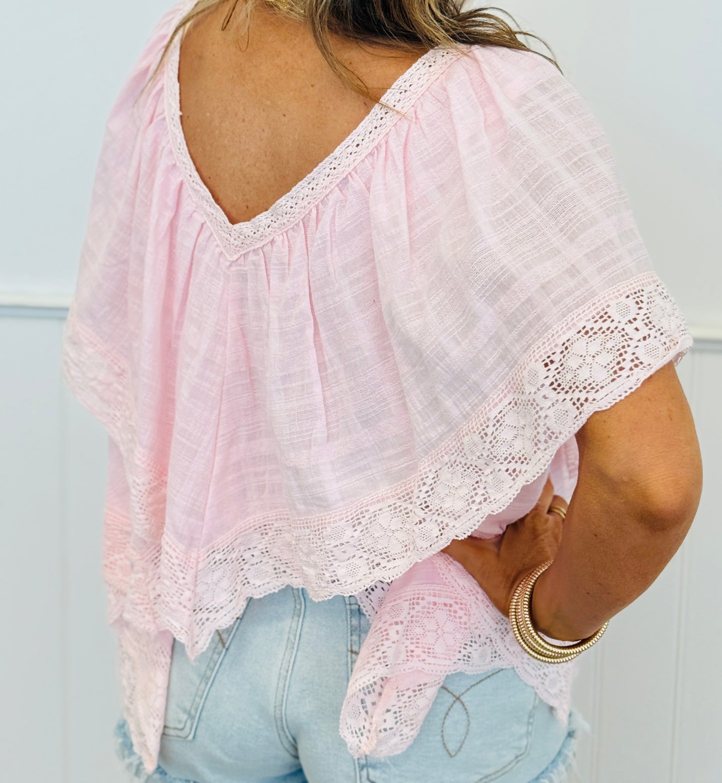 POL Pink Lace Cape Top (Reg.)