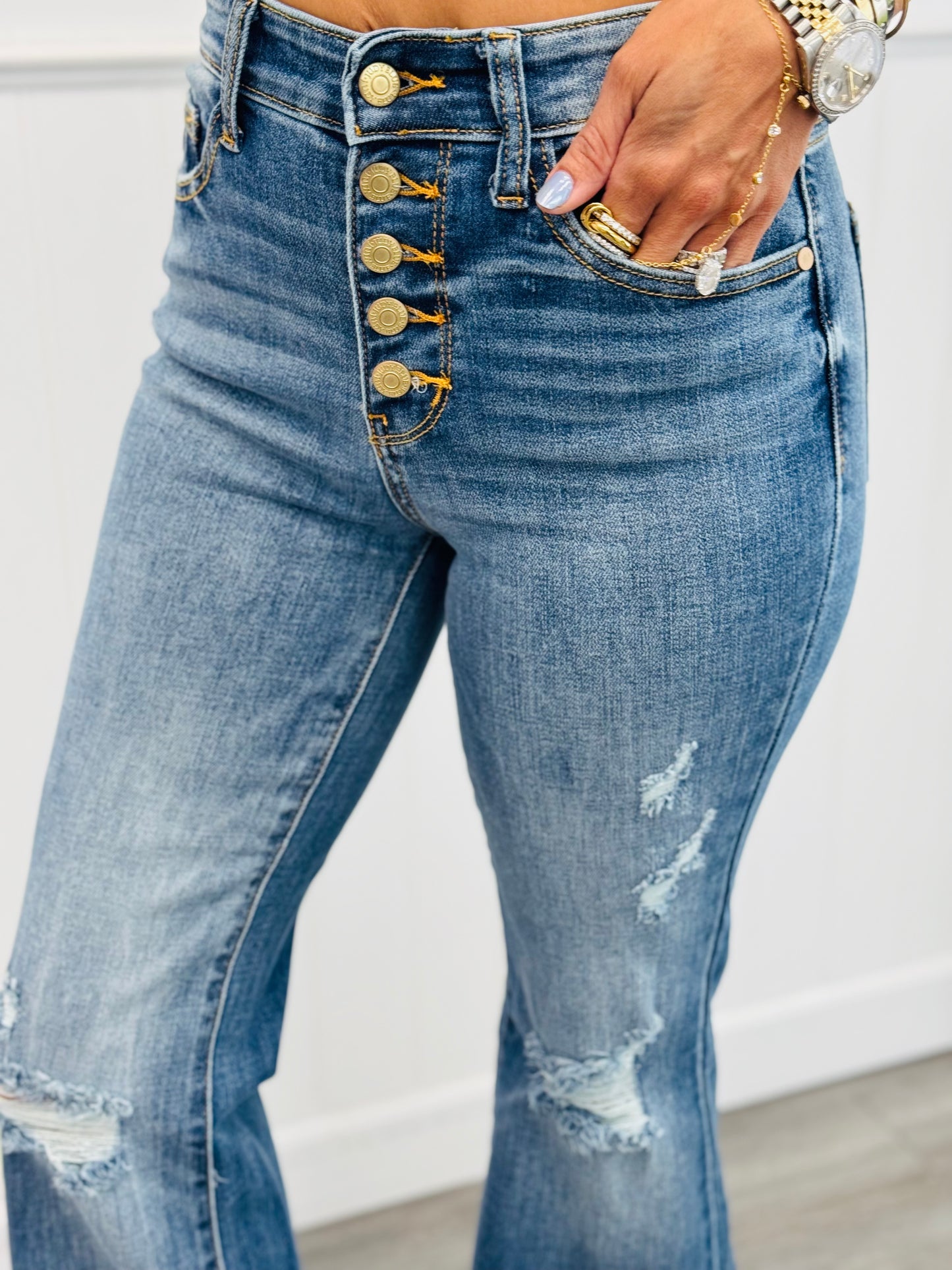 Judy Blue Yes Please! Mid-Rise Jeans (Reg. & Plus)