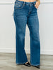 Risen Midnight Shine Rhinestone Wide Leg Jeans (Reg & Plus)