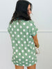 Sage Polka Dot Outseam Blouse (Reg. and Plus)