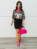 Black/White Polka Dot Mini Skirt (Reg.)