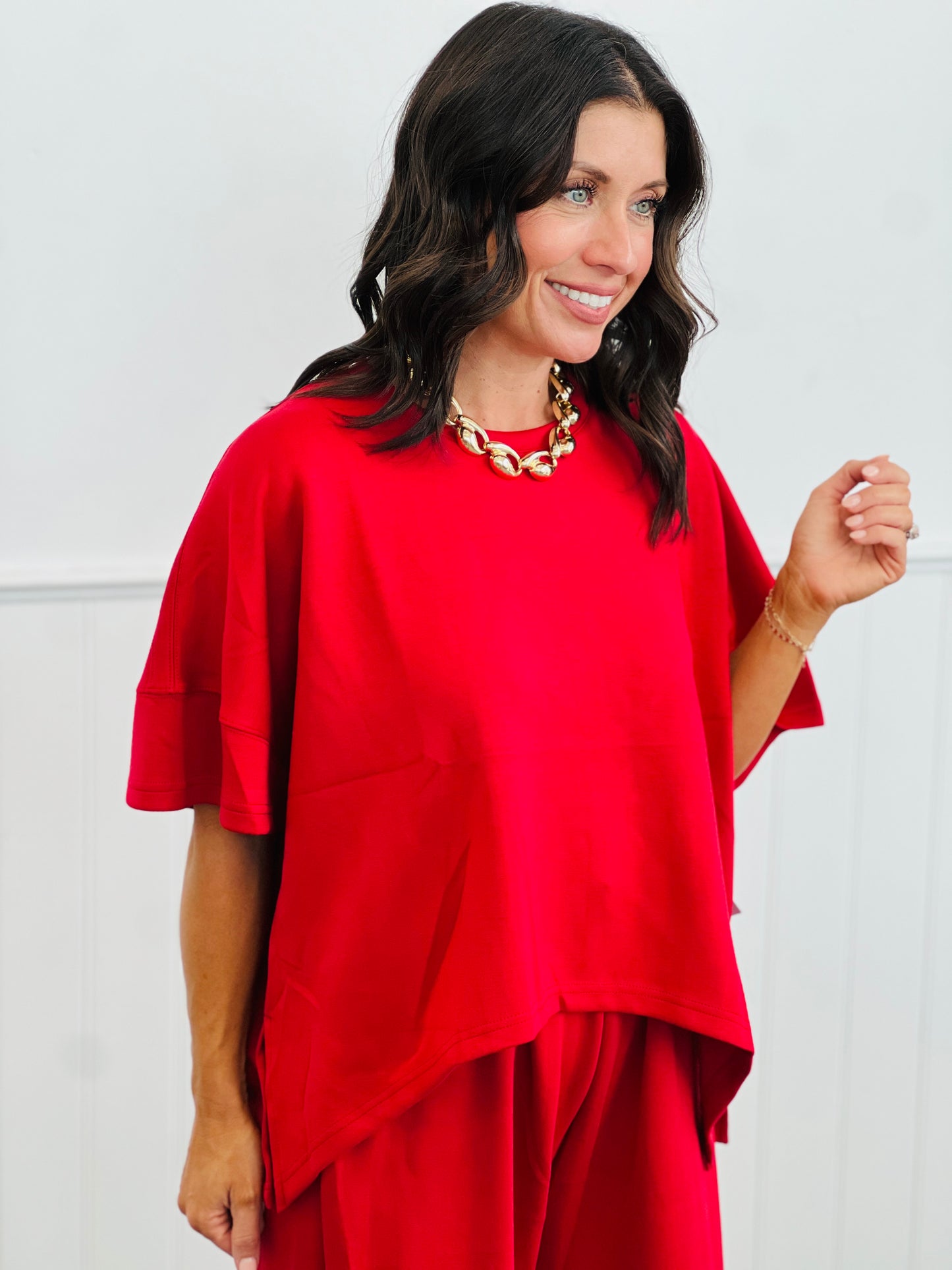 Flowy Top & Pants Set (Reg & Plus)-2 Colors