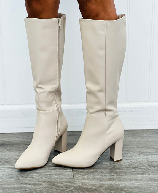 Ivory Walk Tall Knee High Boots