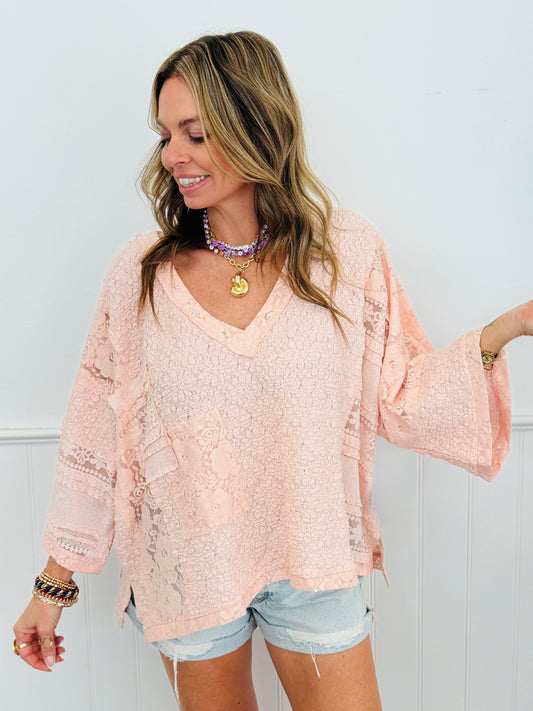 POL Pale Pink Lace Embrace Top (Reg.)