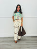 Ivory/Brown Polka Dot Seam Lace Pants (Reg.)