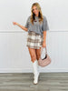 Rhinestone Short Sleeve Top Remix  (Reg.)-4 Colors