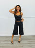 Polka Dot Fold Over Gaucho Pants (Reg.)
