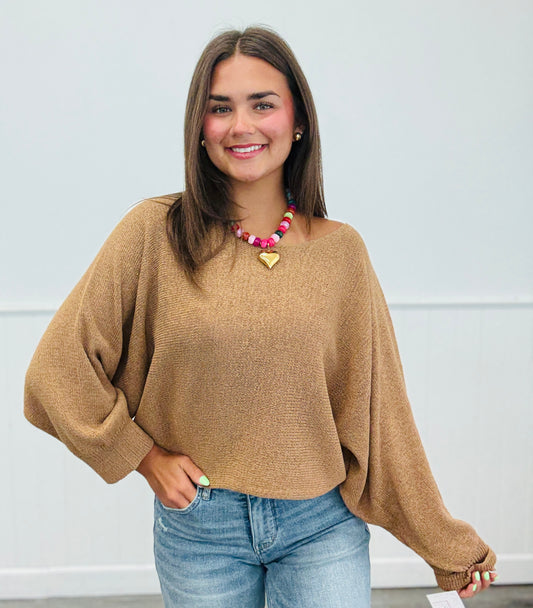 Essential Boat Neck Sweater Top (Reg.) - 4 Colors