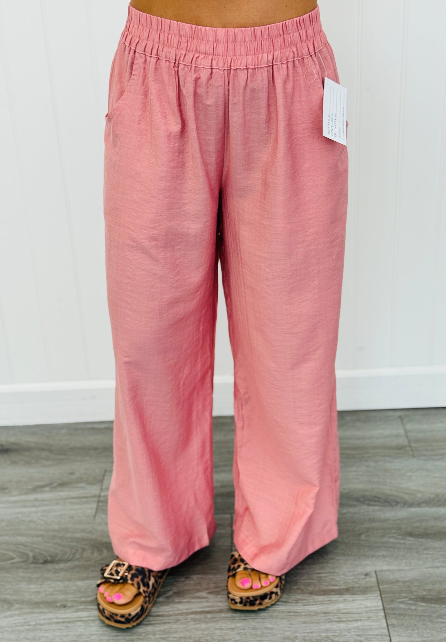 Wide Leg Pull On Pants (Reg & Plus) 4 Colors