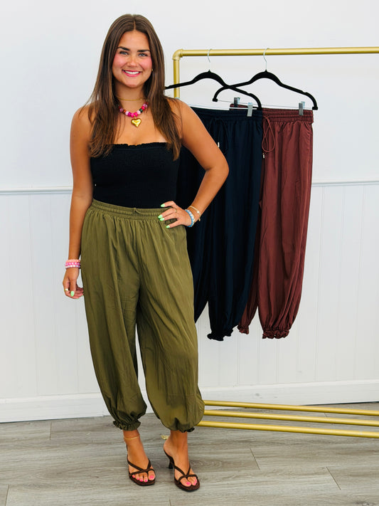 Balloon Capri Jogger Pants (Reg.) - 3 Colors