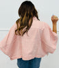 Pink/Mocha Gingham Oversized Jacket (Reg.)