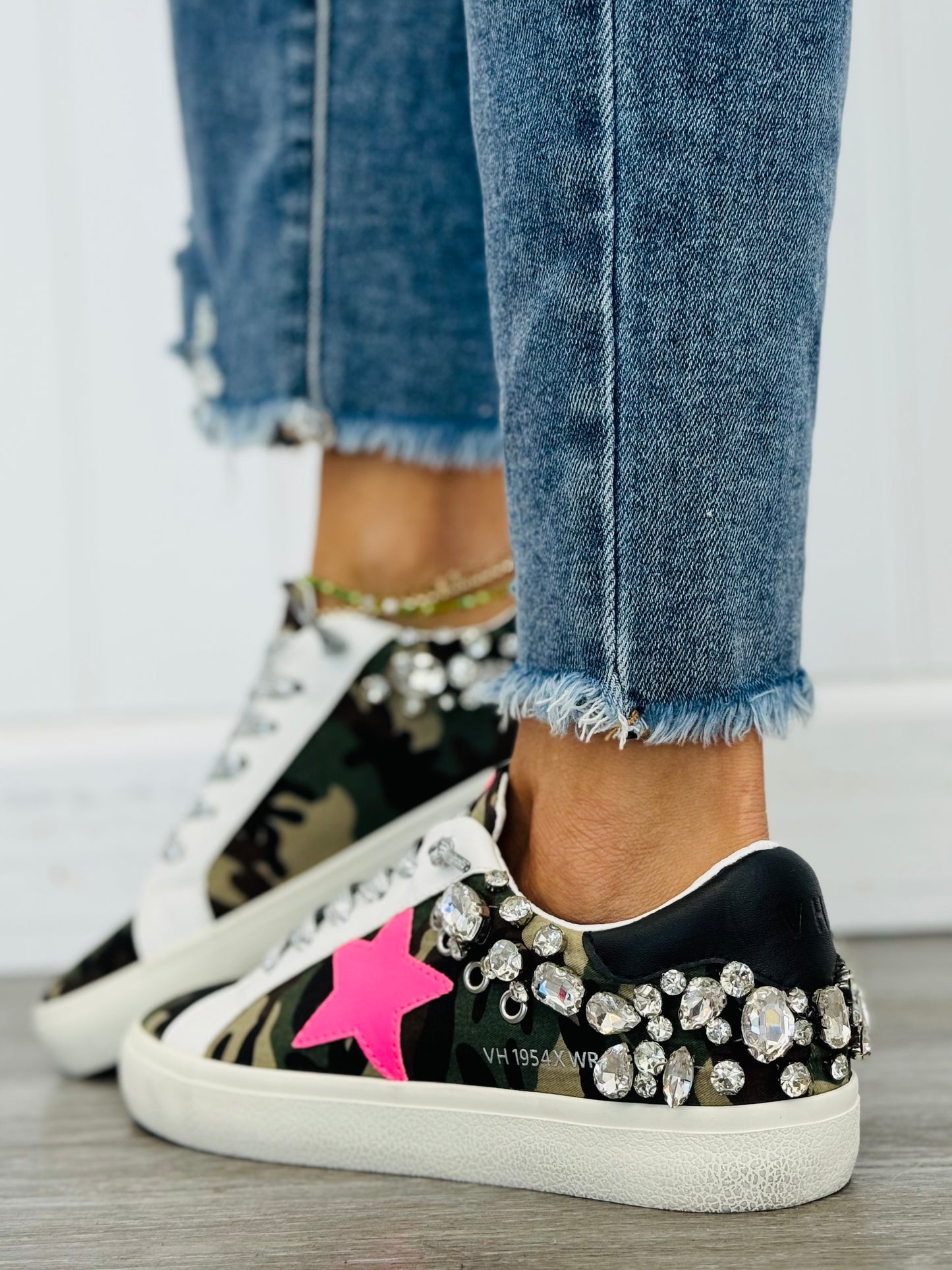 VH x WR Camo Couture Crystal Sneakers