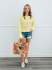 Butter Open Knit Scallop Hem Sweater (Reg. and Plus)