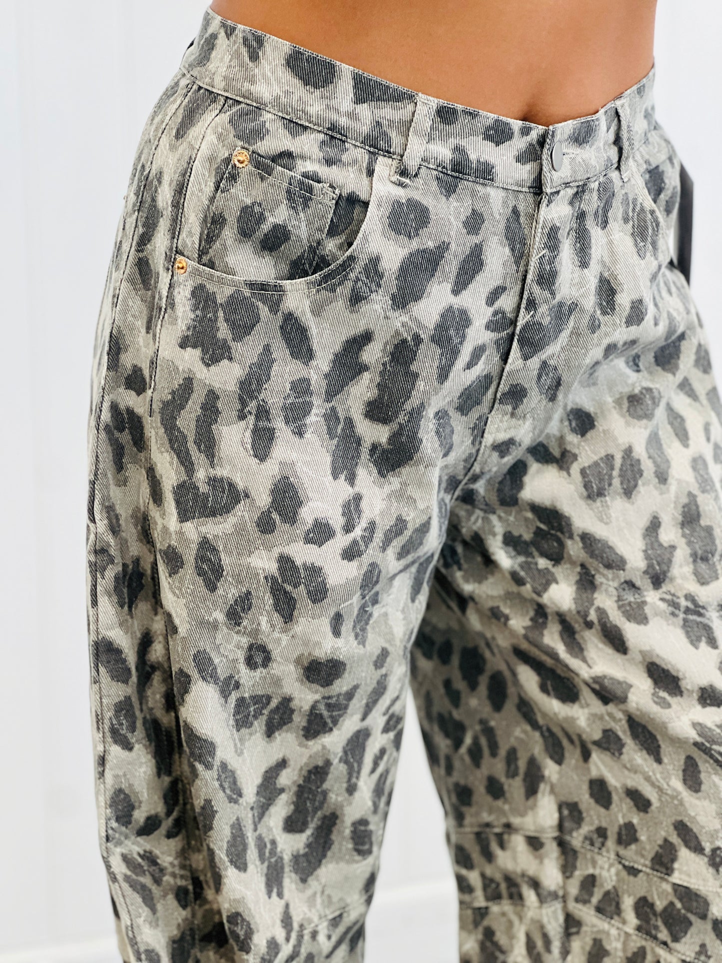 Leopard Wide Leg Pants (Reg. and Plus)