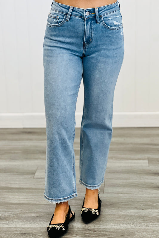 Captivating High Rise Cropped Jeans (Reg & Plus)