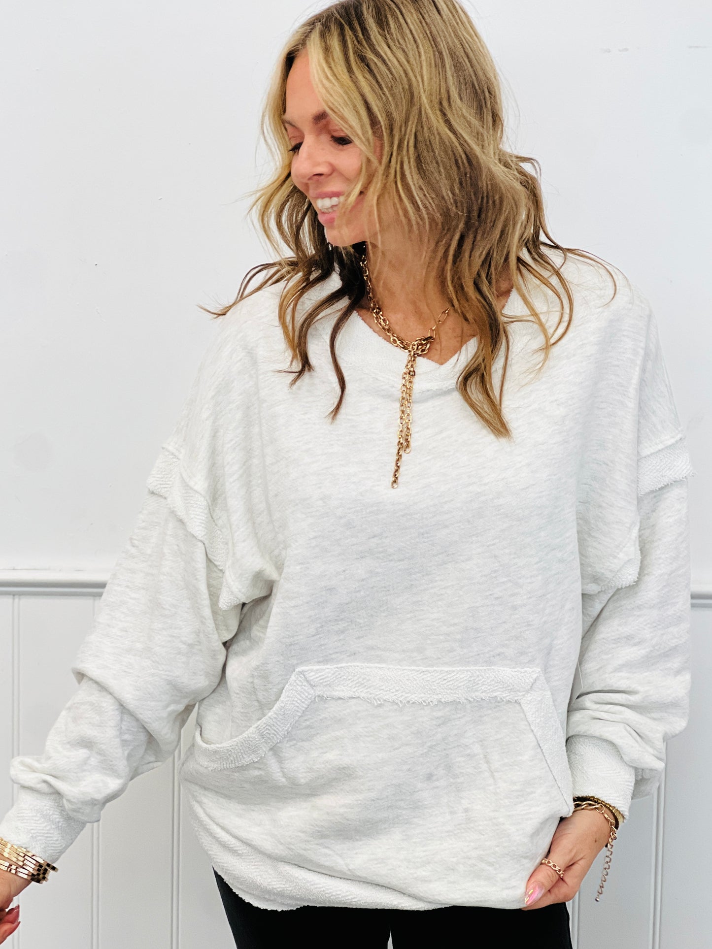 Kangaroo Pocket Sweatshirt (Reg.)-3 Colors