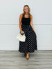 Black Polka Dot Mix Maxi Dress (Reg.)