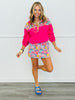 Mia Falling For Florals Printed Pullover Top (Reg. and Plus)