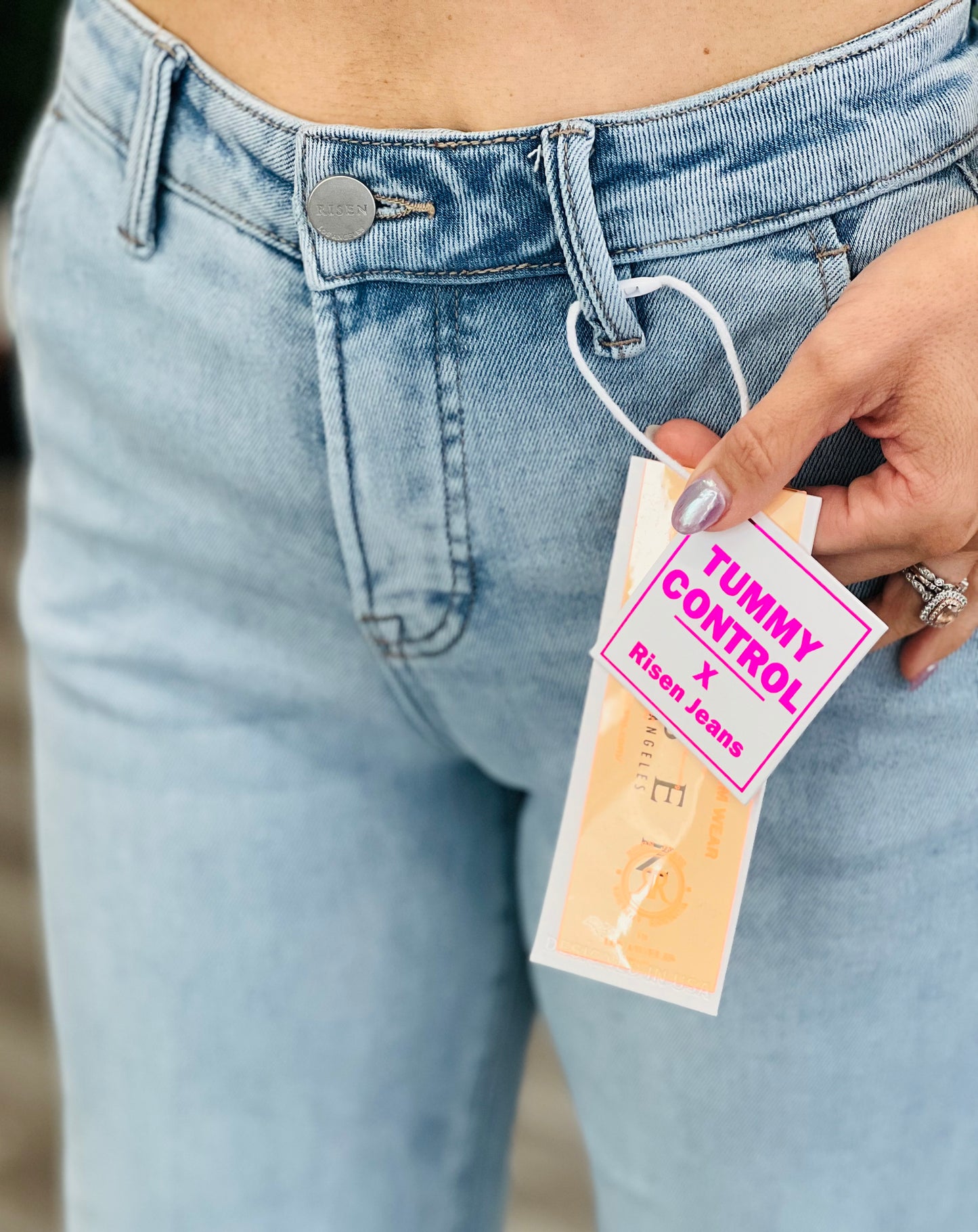 Risen Light Totally You Tummy Control Cuff Jeans (Reg & Plus)