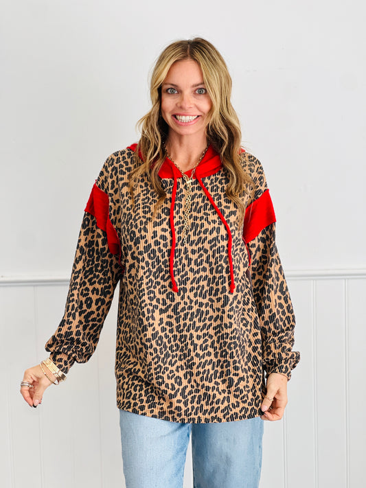 Camel Urban Jungle Hoodie Top (Reg & Plus)