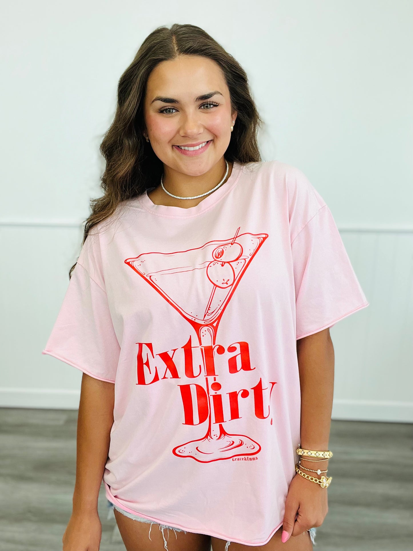 Pink Extra Dirty Graphic Tee (Reg. & Plus)
