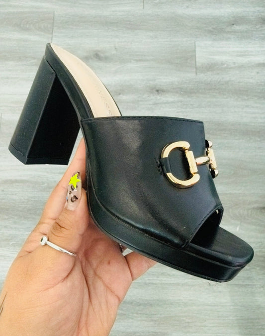 Black Riding High Heels