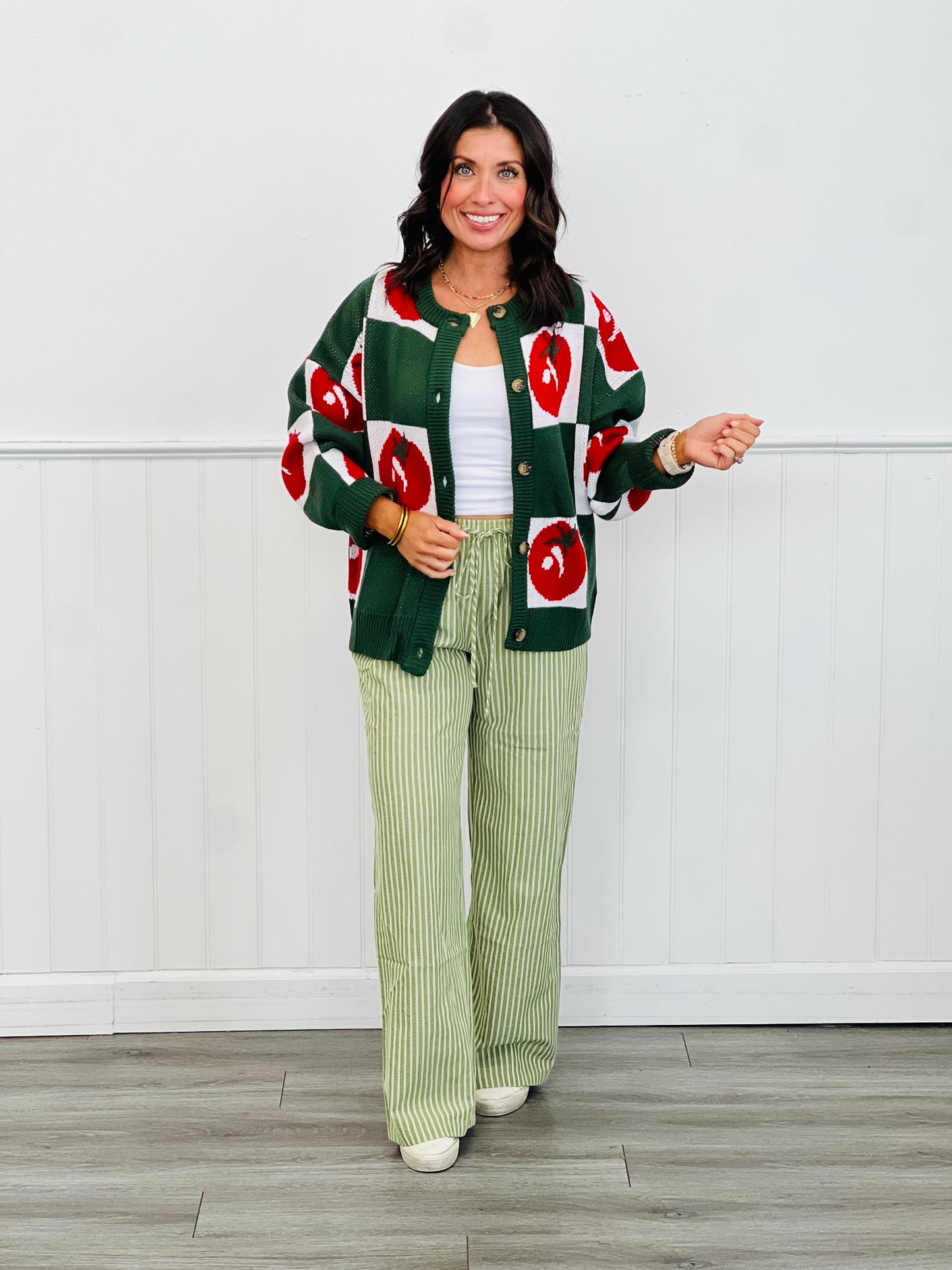 Effortless Yarn Dye Striped Pants (Reg)-2 Colors