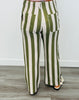 Olive Bold Stripe Ankle Pants Remix (Reg.)