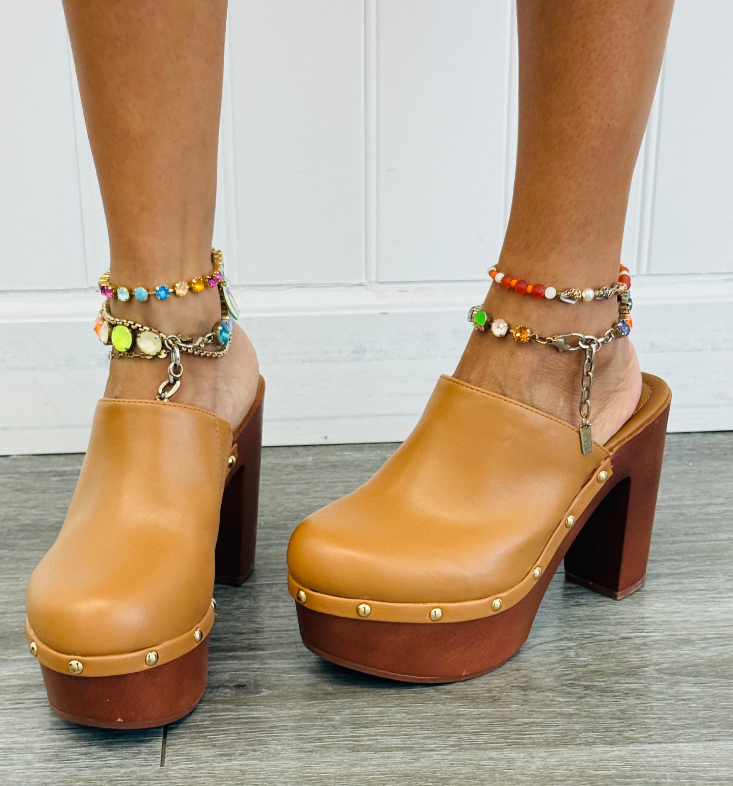 Tan All Eyes On Me Platform Heels