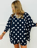 Navy/White Polka Dot Lounge Set (Reg. & Plus)