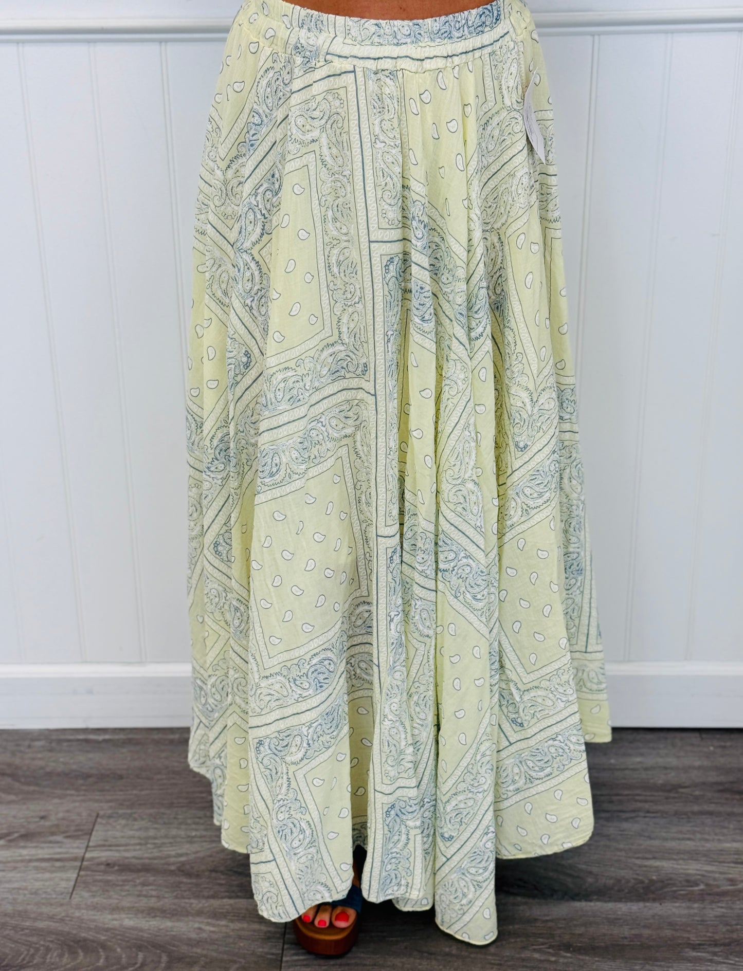Yellow Bandana Maxi Skirt (OS)