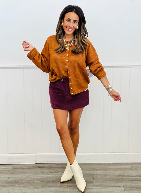 Rust Gigi Cardigan (Reg.)