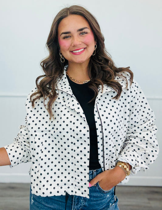 White Polka Dot Jacket (Reg.)