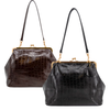 Faux Crocodile Leather Handbag (2 colors)