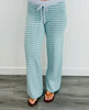 Aqua/Light Blue Stripe Sweater & Pant Set (Reg.)