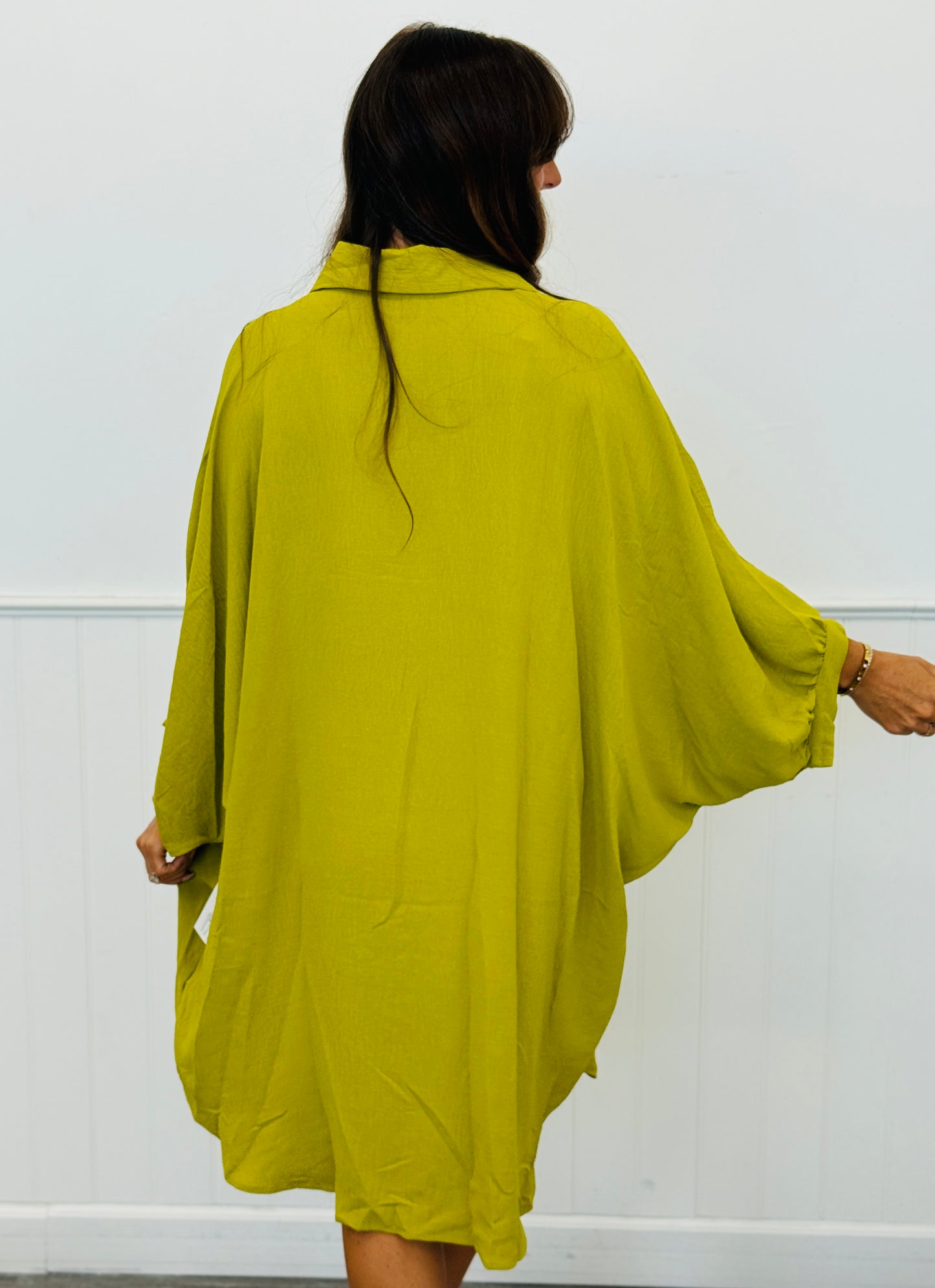 Oversized Button Down Maxi Shirt Dress (One Size) - 6 Colors