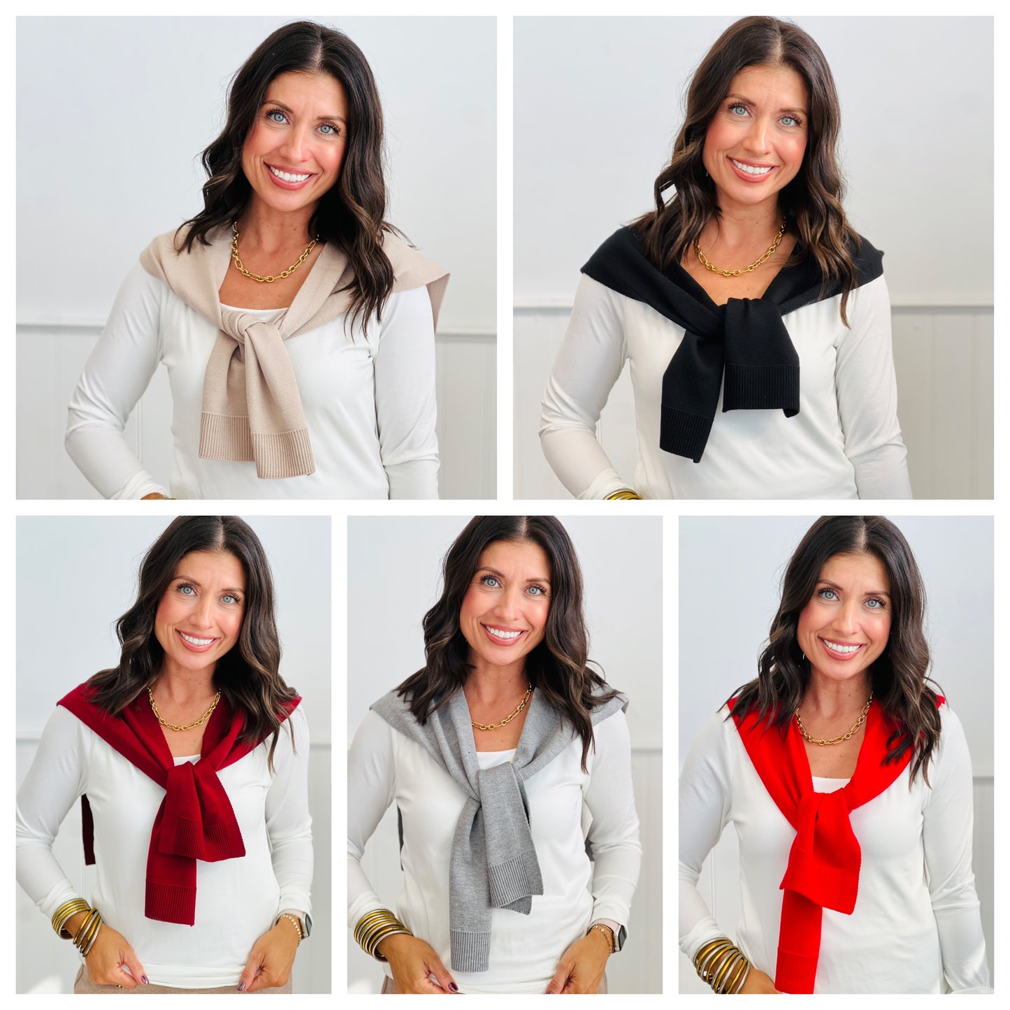 Faux Sweater Wrap (One Size) - 5 Colors