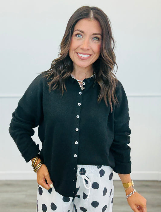 Black Gigi Cardigan (Reg.)