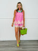 Sleeveless Scallop Lace Trim Polka Dot Top (Reg.)- 3 Colors