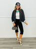 Black Flare Capri Pants (Reg.)