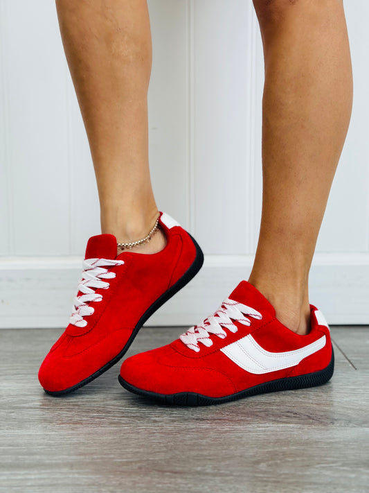 Red/White Run for It Sneakers