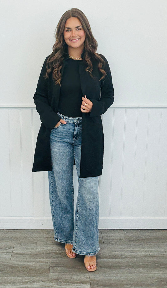 Dear Scarlett The Crystal Pattern Longline Cardigan (Reg. and Plus) - 3 Colors