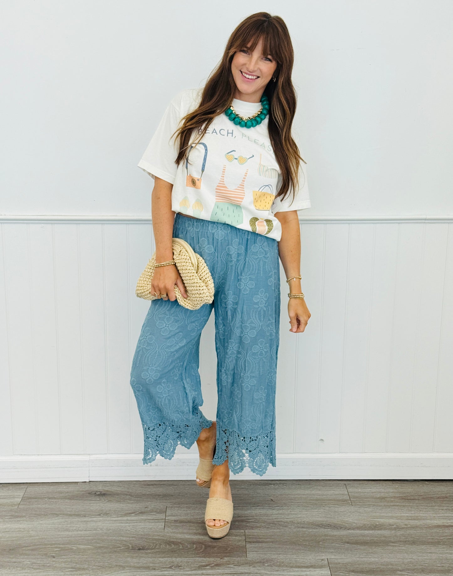 Beach Please Graphic Tee (Reg. and Plus)