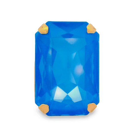 TOVA - Mini Soleil Ring in Electric Blue