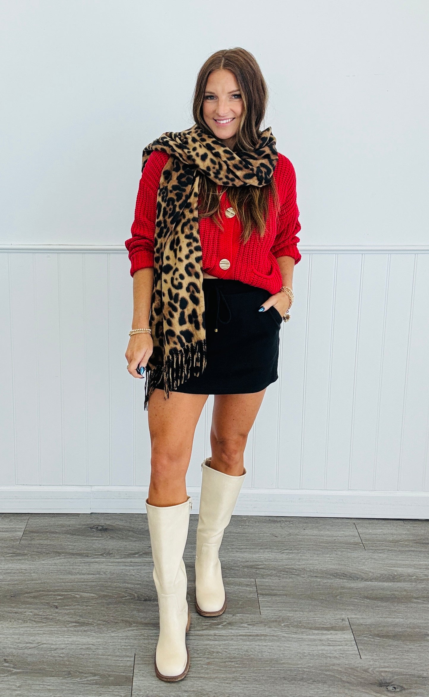 Leopard Print Scarf