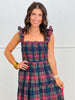 Navy Multi Plaid Midi Dress (Reg.)