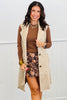 Faux Suede Longline Belted Vest (Reg & Plus)-3 Colors