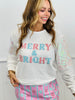 Merry & Bright Sequin Sleeve Sweatshirt (Reg. and Plus)