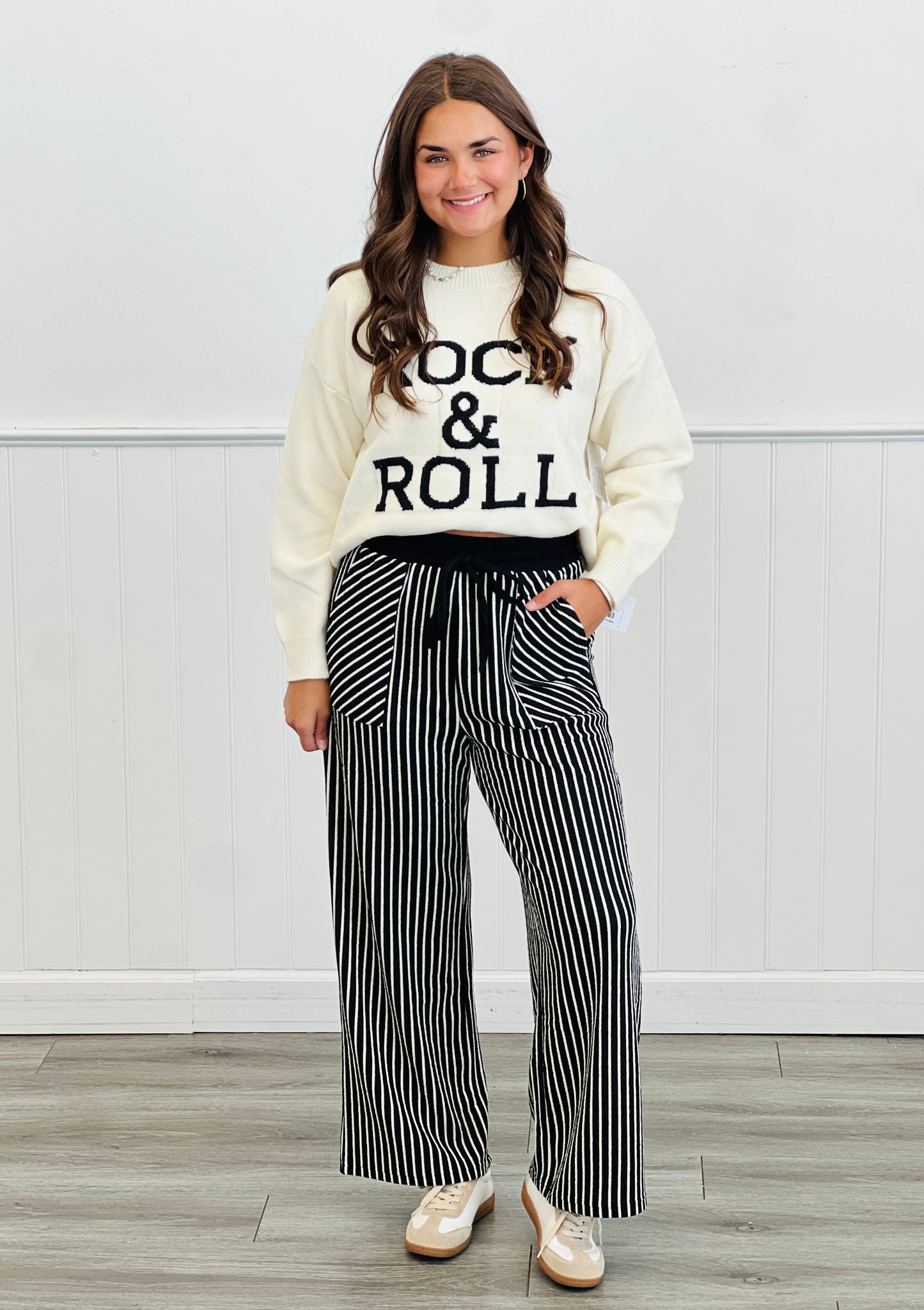 Rock & Roll Graphic Sweater (Reg.)-2 Colors